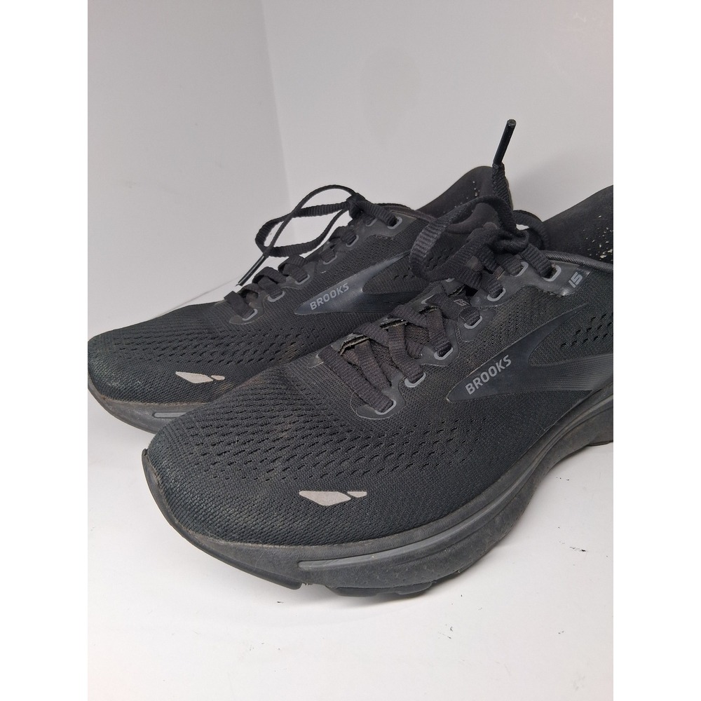 Brooks Ghost 15 Black Running Shoes Womens Size 7 B Medium Sneakers